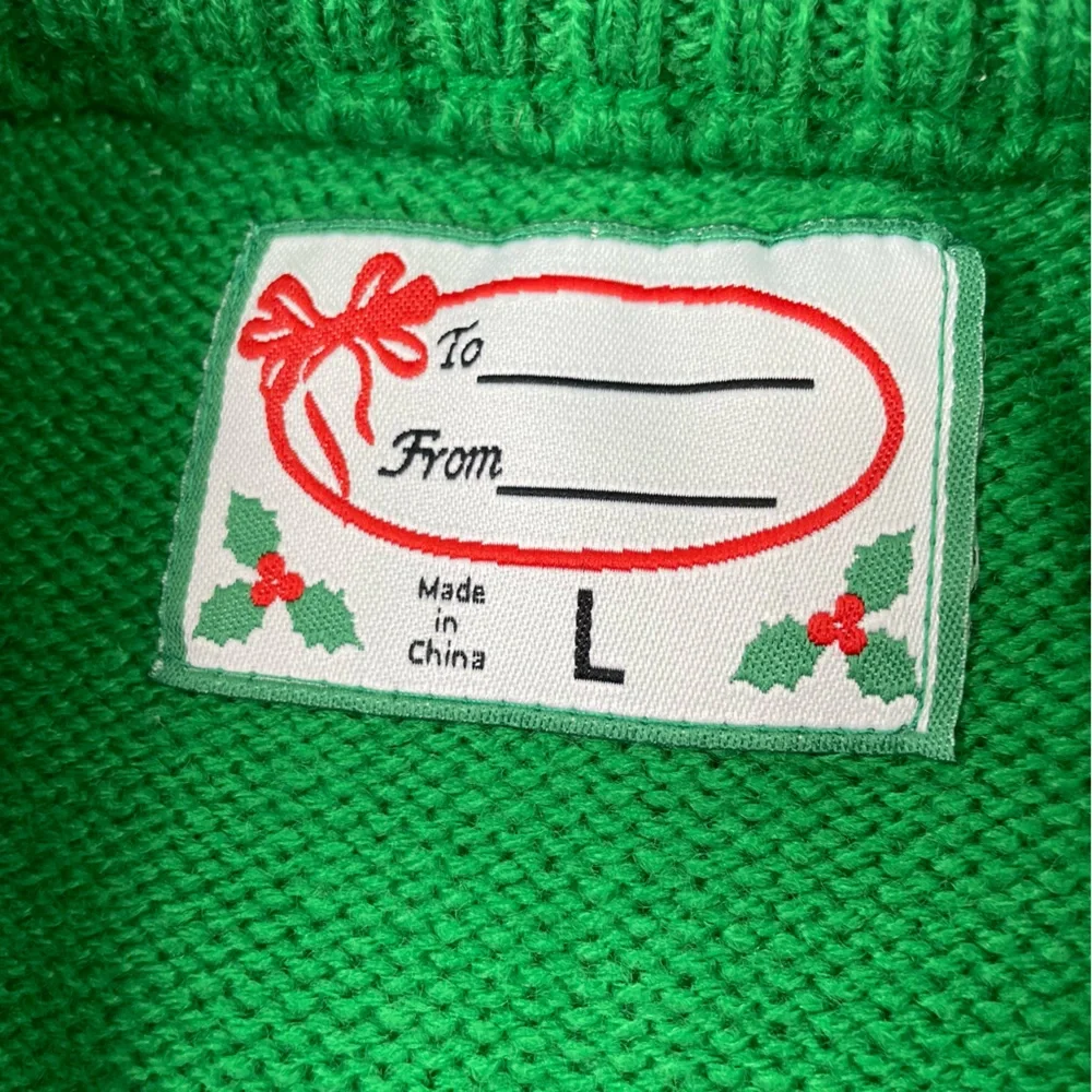 Green Rudolph Ugly Christmas Sweater